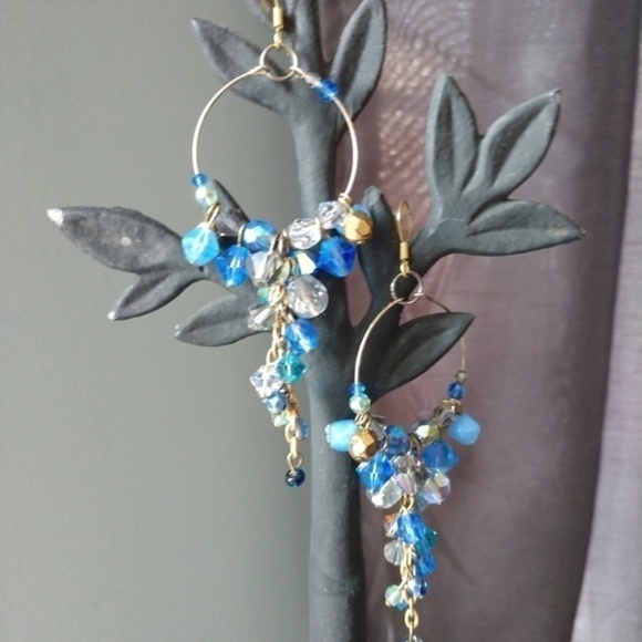 Hand made Swarovski crystal earrings - Picture 5 of 8